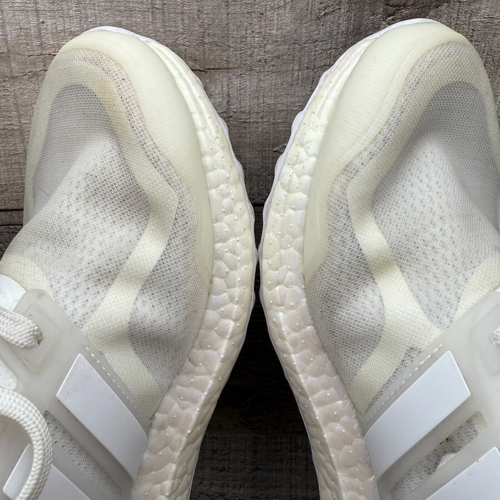 Adidas UltraBoost Running Shoes Womens Size 8 White Sneakers DNA Mono GX3081‎ - Picture 9 of 13